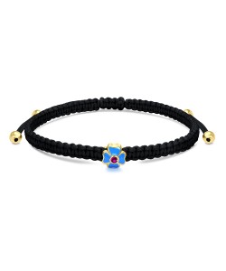 Green Clover Leaf with Matt Rope Bracelet BR-304-GP